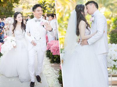 奶茶妹妹刘强东婚礼现场曝光 新人深情拥吻