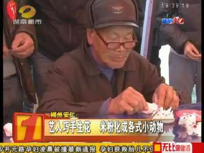 郴州安仁：艺人巧手生花 米粉化成各式小动物