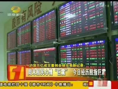 沪深万亿成交量创全球交易新记录