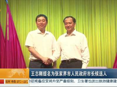 王志刚提名为张家界市人民政府市长候选人