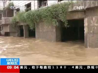 [视频]湖南新晃：洪峰过境 潕水河沿岸多地被淹