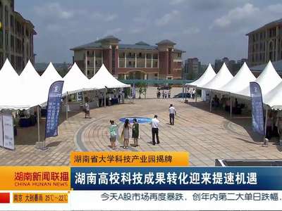 湖南省大学科技产业园揭牌