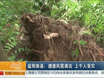 益阳南县：遭遇风雹袭击 上千人受灾