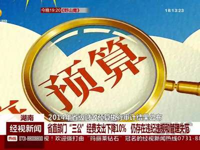2014年省级财政预算执行审计结果公布