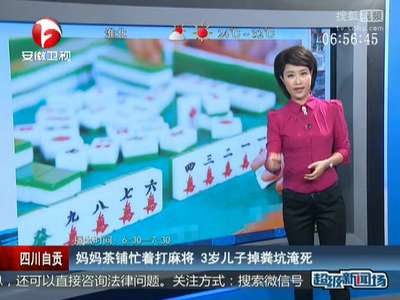 [视频]妈妈茶铺忙着打麻将 3岁儿子掉粪坑淹死