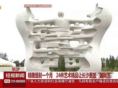 精雕细刻一个月 24件艺术精品让长沙更加“国际范”