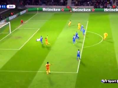 [视频]欧冠-神奇替补两球巴萨2-0领跑 内马尔两助攻