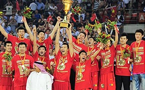 中国男篮获得2015亚锦赛冠军