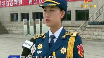 直击仪仗队女兵训练 女中队长发火
