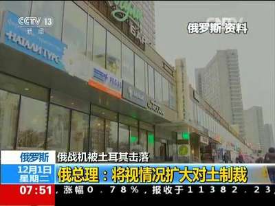 [视频]俄战机被土耳其击落 俄罗斯 俄总理：将视情况扩大对土制裁