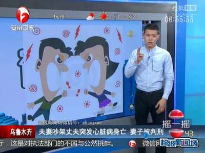 [视频]夫妻吵架丈夫突发心脏病身亡 妻子被判刑