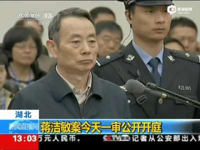 [视频]现场：蒋洁敏被控三项罪名 表情严肃听审