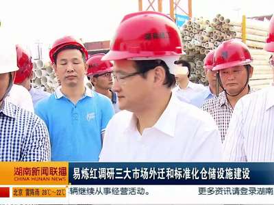 易炼红调研三大市场外迁和标准化仓储设施建设