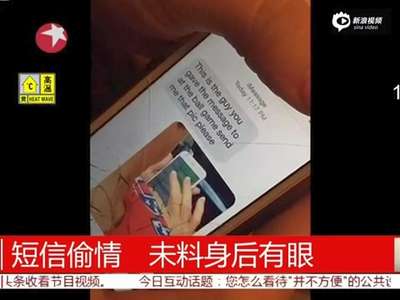 [视频]美国女子与丈夫看球时联系情夫 被后排观众揭发