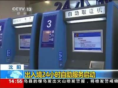 [视频]沈阳：出入境24小时自助服务启动