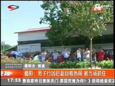 [视频]男子抢劫杀人后返回现场看热闹 被当场拿下