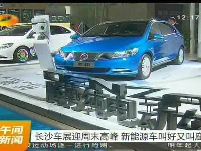 长沙车展迎周末高峰 新能源车叫好又叫座