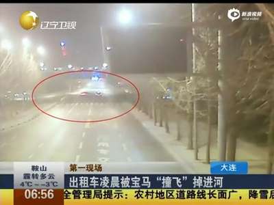 [视频]监拍出租车被宝马撞飞掉河里 肇事车违章112项 