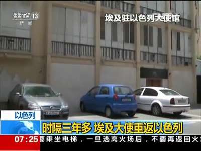 [视频]以色列：时隔三年多 埃及大使重返以色列