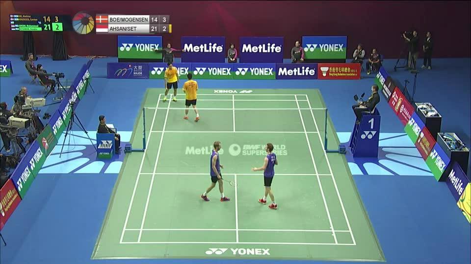 香港羽毛球公开赛半决赛(英文解说)_羽毛球_赛