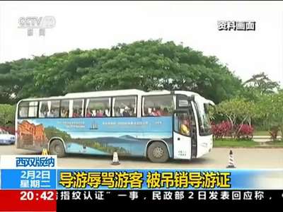 [视频]西双版纳辱骂游客导游 被吊销导游证