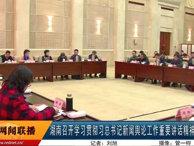 湖南召开学习贯彻习总书记新闻舆论工作重要讲话精神座谈会