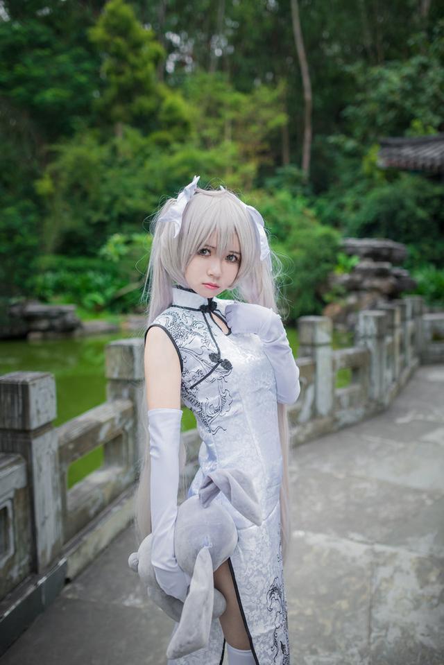 春日野穹白旗袍cos,腿玩年系列,若若的问一下,玩一年会有腿毛吗?