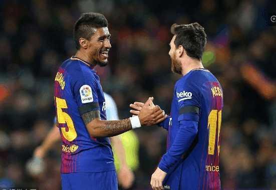 保利尼奥西甲进球超C罗,巴萨主帅调侃中国联赛