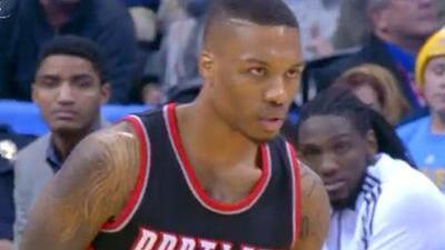 NBA-还以颜色!利拉德面对劳森三分线出手命中