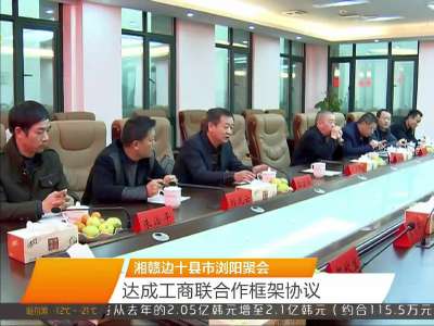 湘赣边十县市浏阳聚会 达成工商联合作框架协议