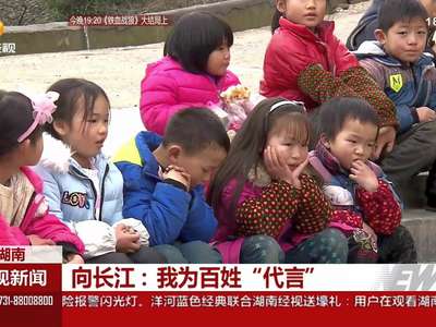 向长江：我为百姓“代言”