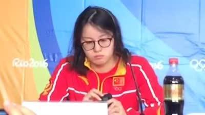 游泳界的一股泥石流 傅园慧魔性采访鬼畜版