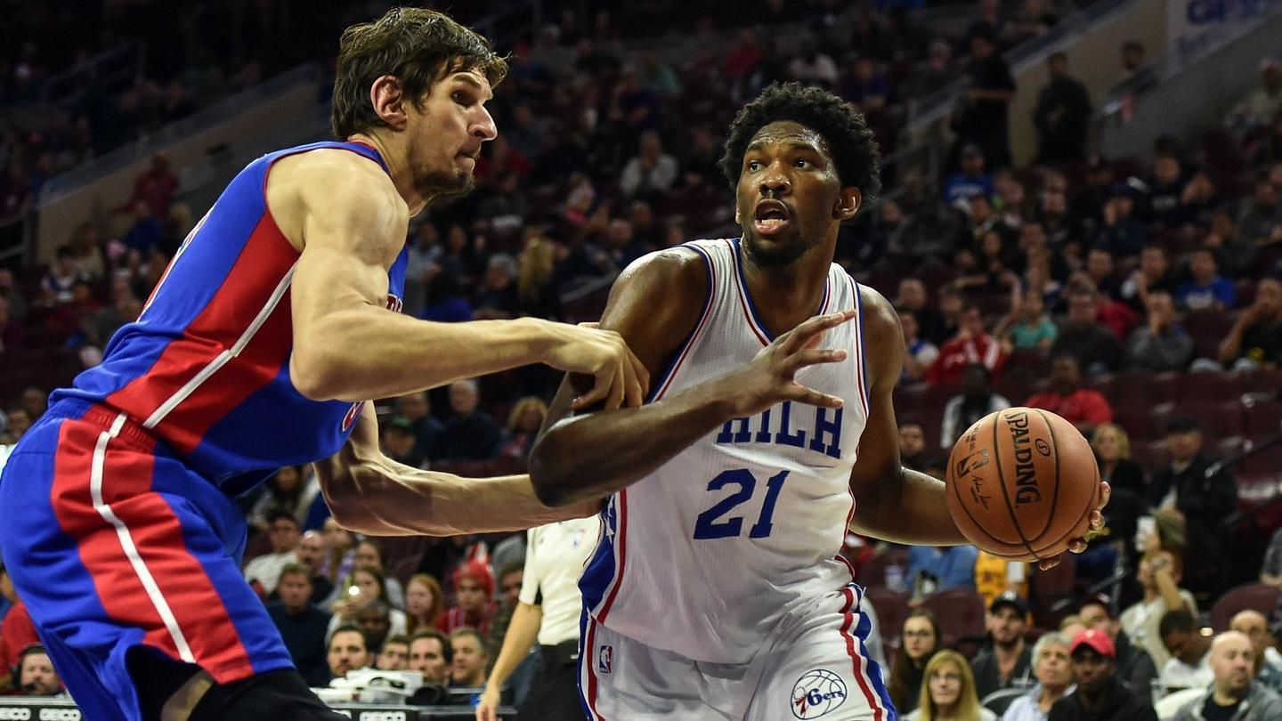 NBA-庄神两双恩比德15分 76人76-97活塞