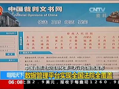 [视频]中国首部法院信息化第三方评估报告发布