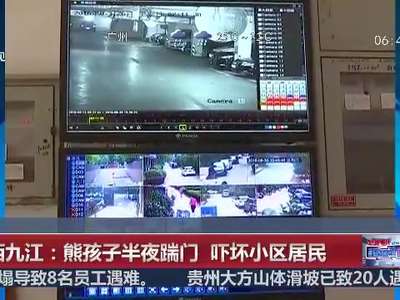 [视频]江西：熊孩子半夜踹门装警察 吓坏小区居民