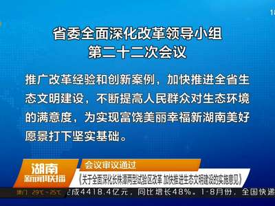 杜家毫主持召开省委全面深化改革领导小组第二十二次会议 许达哲 李微微出席