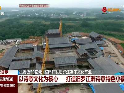 投资近50亿元 整体开发汨罗端午文化产业