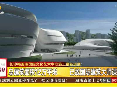 长沙梅溪湖国际文化艺术中心施工最新进展