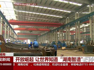 开放崛起 让世界知道“湖南智造”