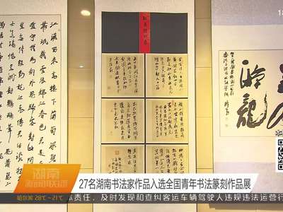 27名湖南书法家作品入选全国青年书法篆刻作品展