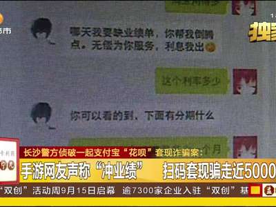 长沙警方侦破一起支付宝“花呗”套现诈骗案