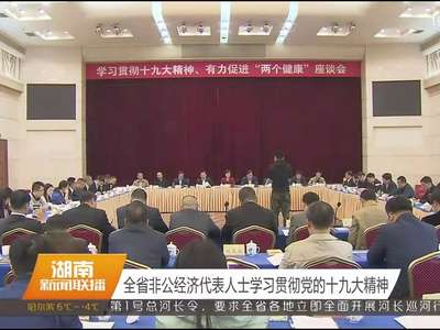 全省非公经济代表人士学习贯彻党的十九大精神