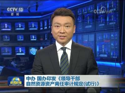 [视频]中办 国办印发《领导干部自然资源资产离任审计规定（试行）》