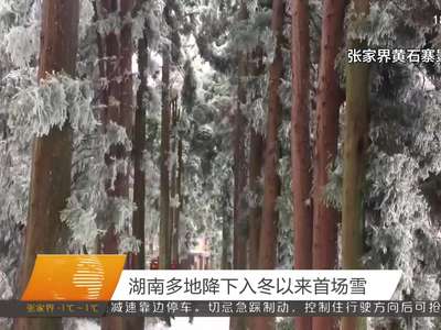 湖南多地降下入冬以来首场雪