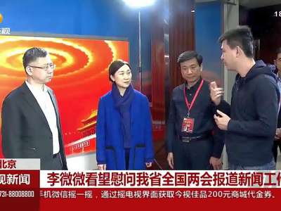 李微微看望慰问湖南省全国两会报道新闻工作者