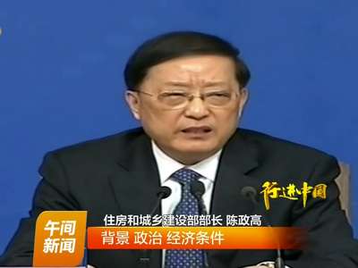 住建部部长陈政高：房市分化严重 不会断崖式下跌