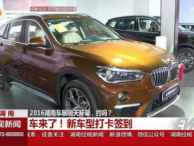 2016湖南车展5日开幕 新车型打卡签到