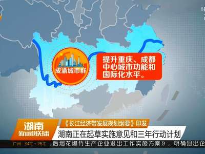 《长江经济带发展规划纲要》印发 湖南正在起草实施意见和三年行动计划