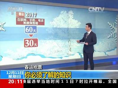 [视频]春运抢票 你必须了解的知识：2017年春运 史上最难抢票年？