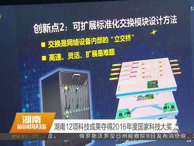 湖南12项科技成果夺得2016年度国家科技大奖